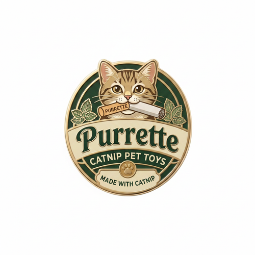 Purrette Logo - White Background